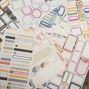 Happy Planner Sticker Holder+Colorful Sticker Set